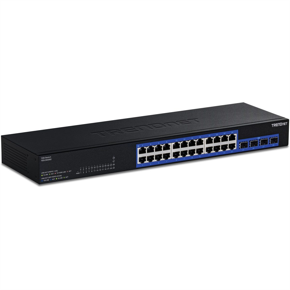 Trendnet TEG-30262 28-Port Switch Netzwerk-Switch (Gigabit 4x10G SFP+ Slots)