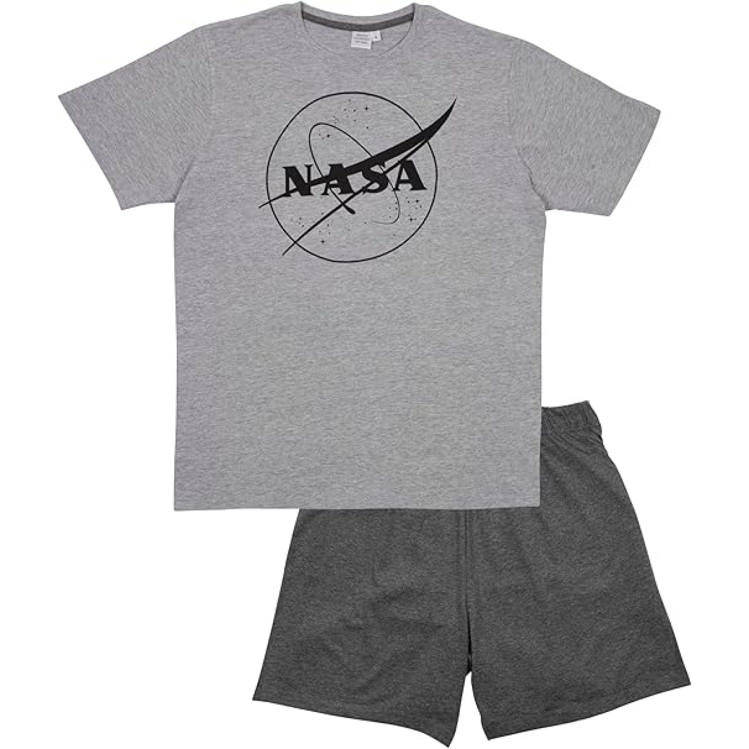 United Labels® Schlafanzug NASA Herren SCHLAFANZUG 2-Teilig Shorty T-Shirt günstig online kaufen