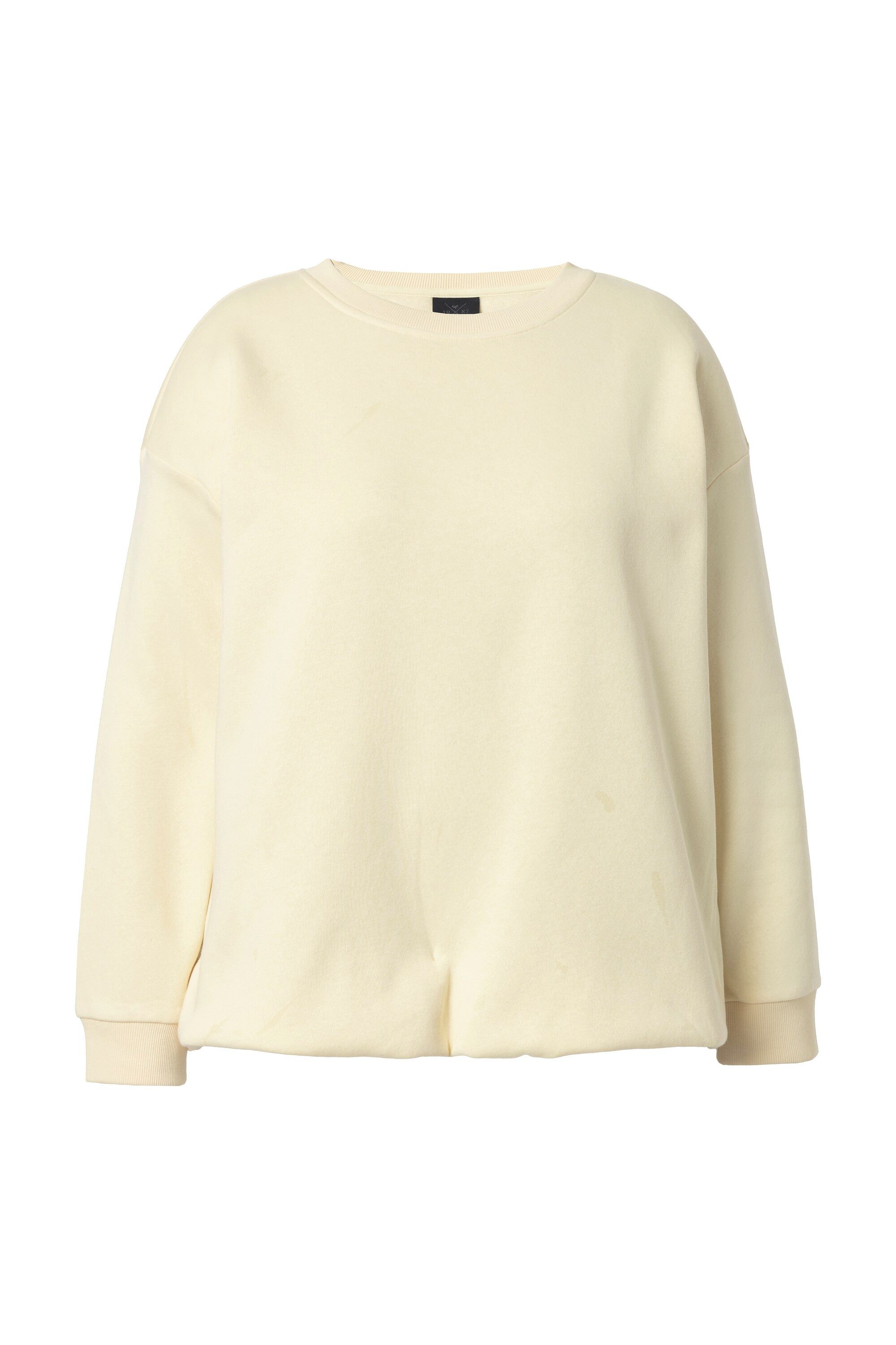 Sweatshirt Sweatshirt kurz Boxy Rundhals Langarm