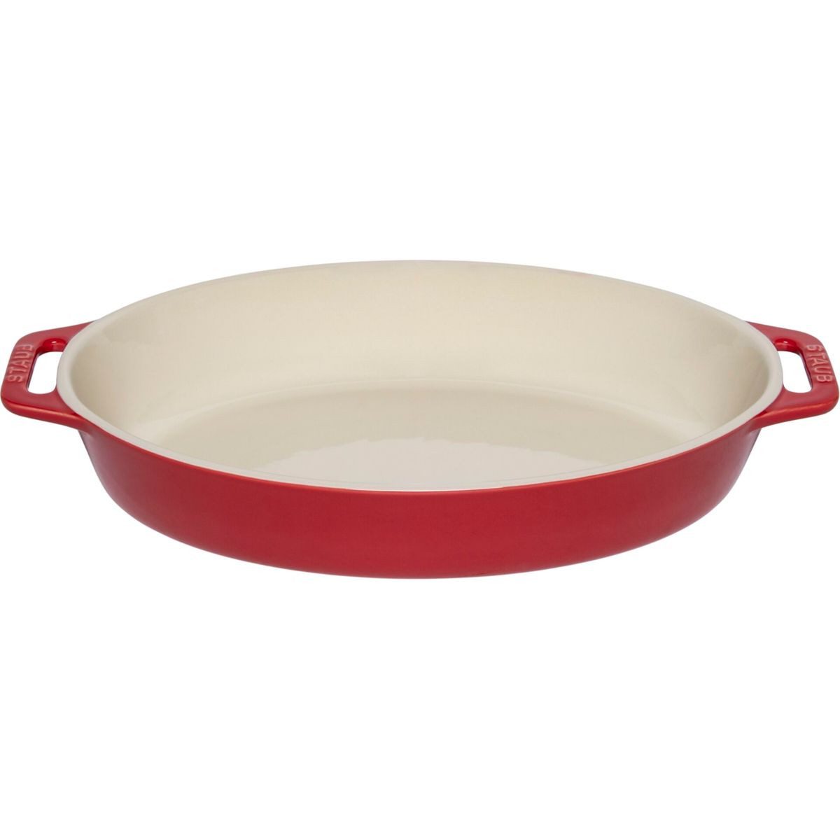 Staub Auflaufform Auflaufform Keramik, oval, Kirsche, 29cm, Keramik