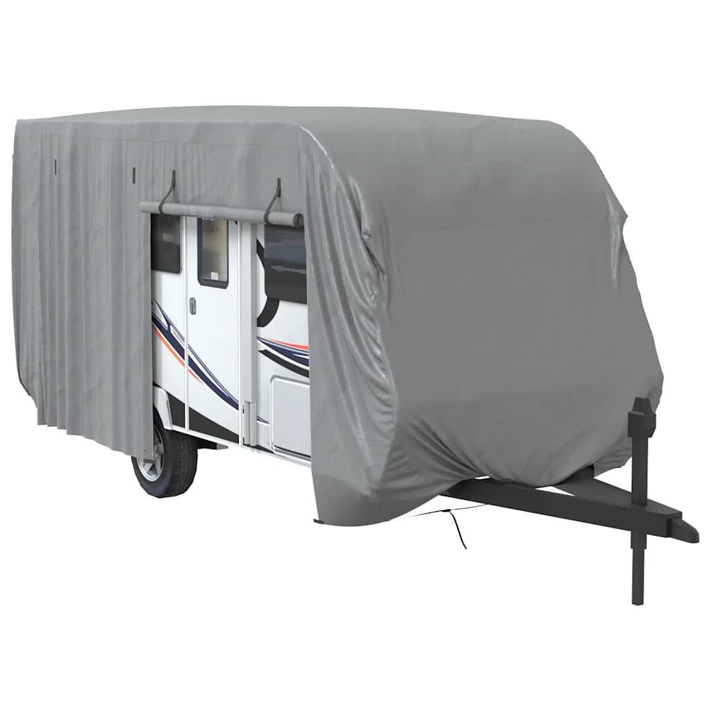 Thumbnail - vidaXL Schutzplane, Schutzhülle für Wohnwagen Grau 670x250x220 cm Vliesstoff