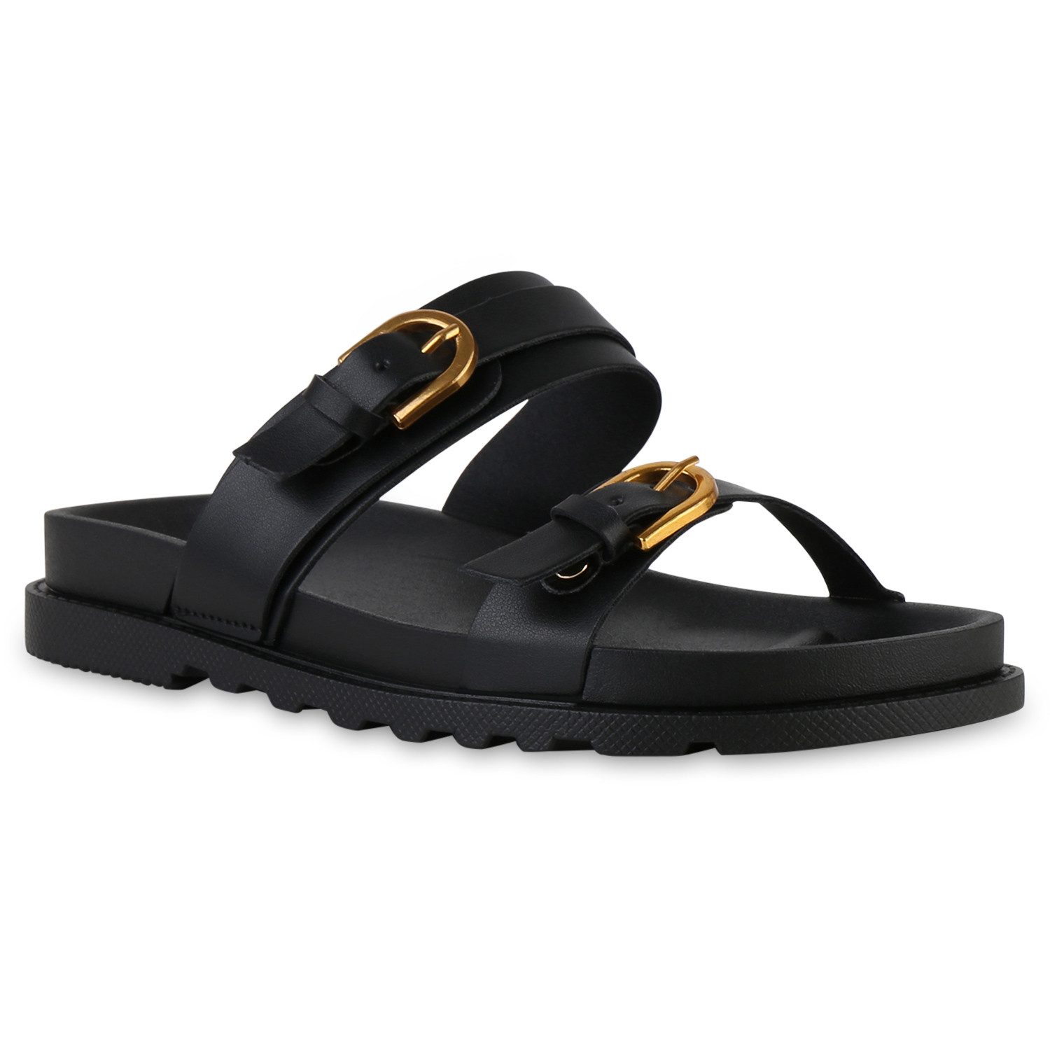 VAN HILL 841594 Pantolette Damen Pantoletten Sandalen Bequeme Schnallen Pro günstig online kaufen