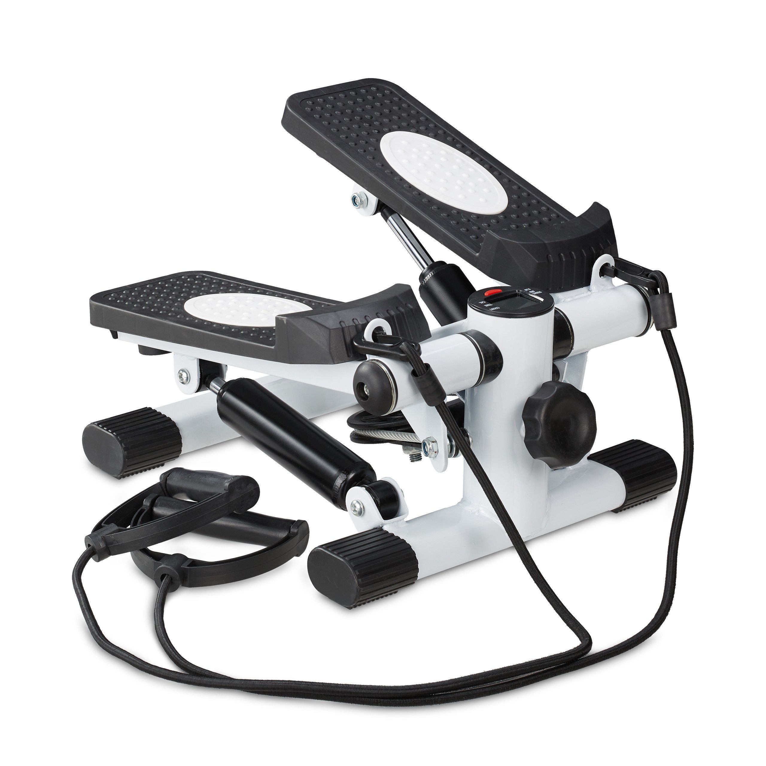 XUANYU Hydraulischer Stepper Mit LCD-Display - Mini-Stepper Mit Zugschnur Rot/schwarz