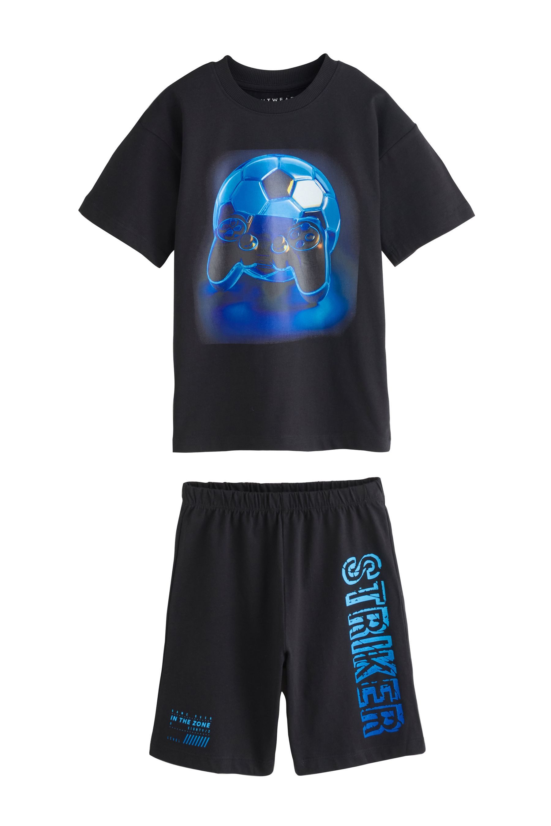 Next Pyjama 2er-Pack kurze Schlafanzüge aus 100 % Baumwolle (4 tlg) – Bild 3 von 5