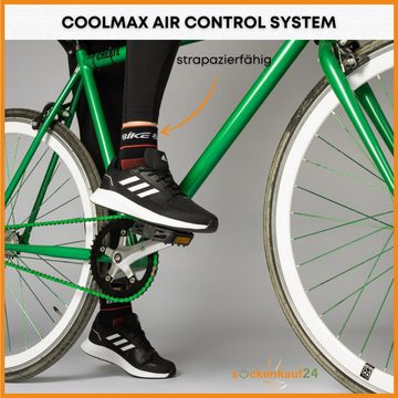 sockenkauf24 Funktionssocken Coolmax Quarter Fahrrad-Socken für Herren & Damen (3-Paar) Atmungsaktive Radsport Socken 50302P WP