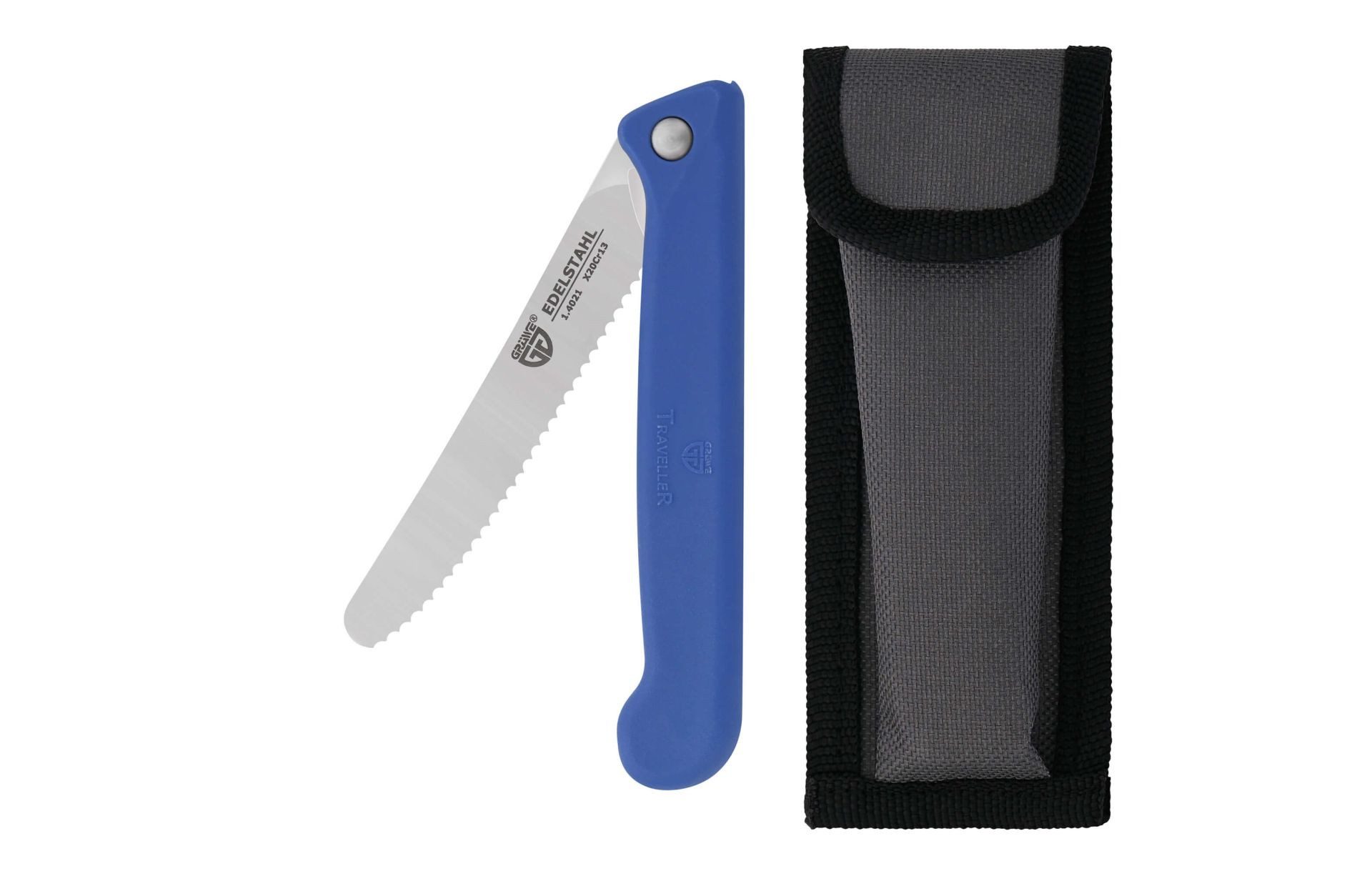 GRÄWE Brotzeitmesser platzsparendes Messer für Camping, Outdoor, Trekking
