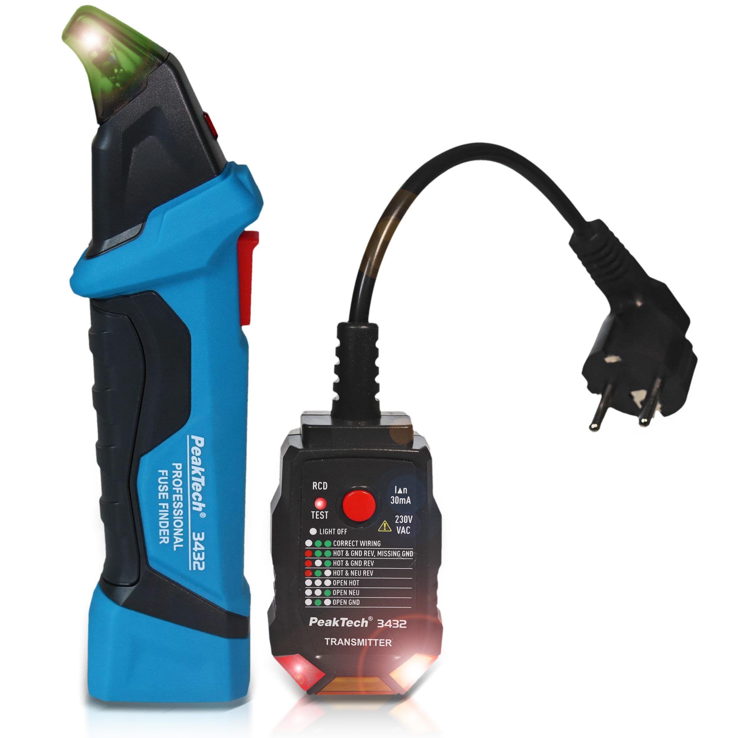 PeakTech Leitungsortungsgerät 230V Sicherungsfinder & NCV Stromprüfer