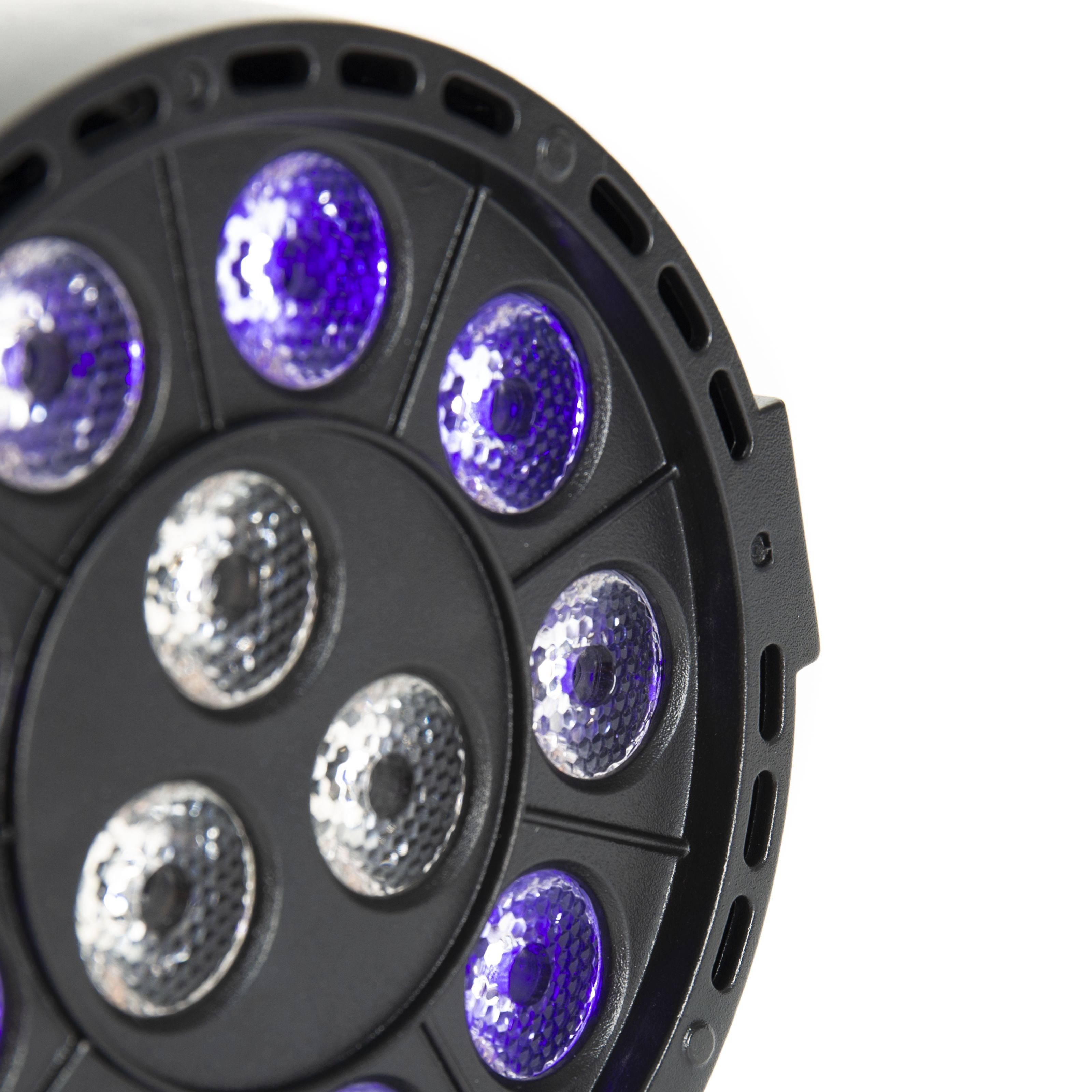 PURElight LED - black PAR Discolicht, LED PAR UV NANO Scheinwerfer UV LED LED 12×1W