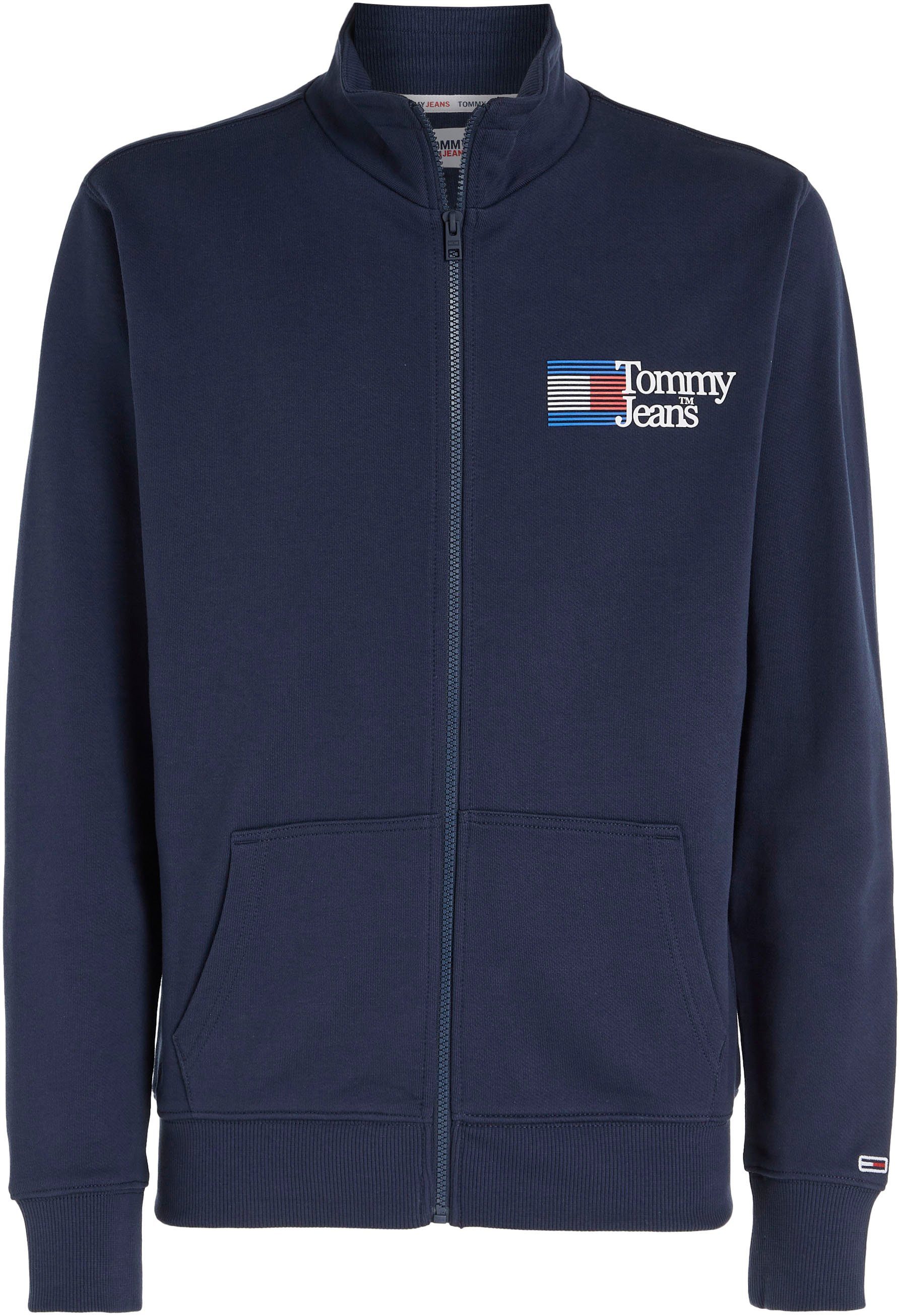 Jeans Sweatshirt Navy Tommy TJM FULL Twilight ENTRY REG mit Logodruck ZIP