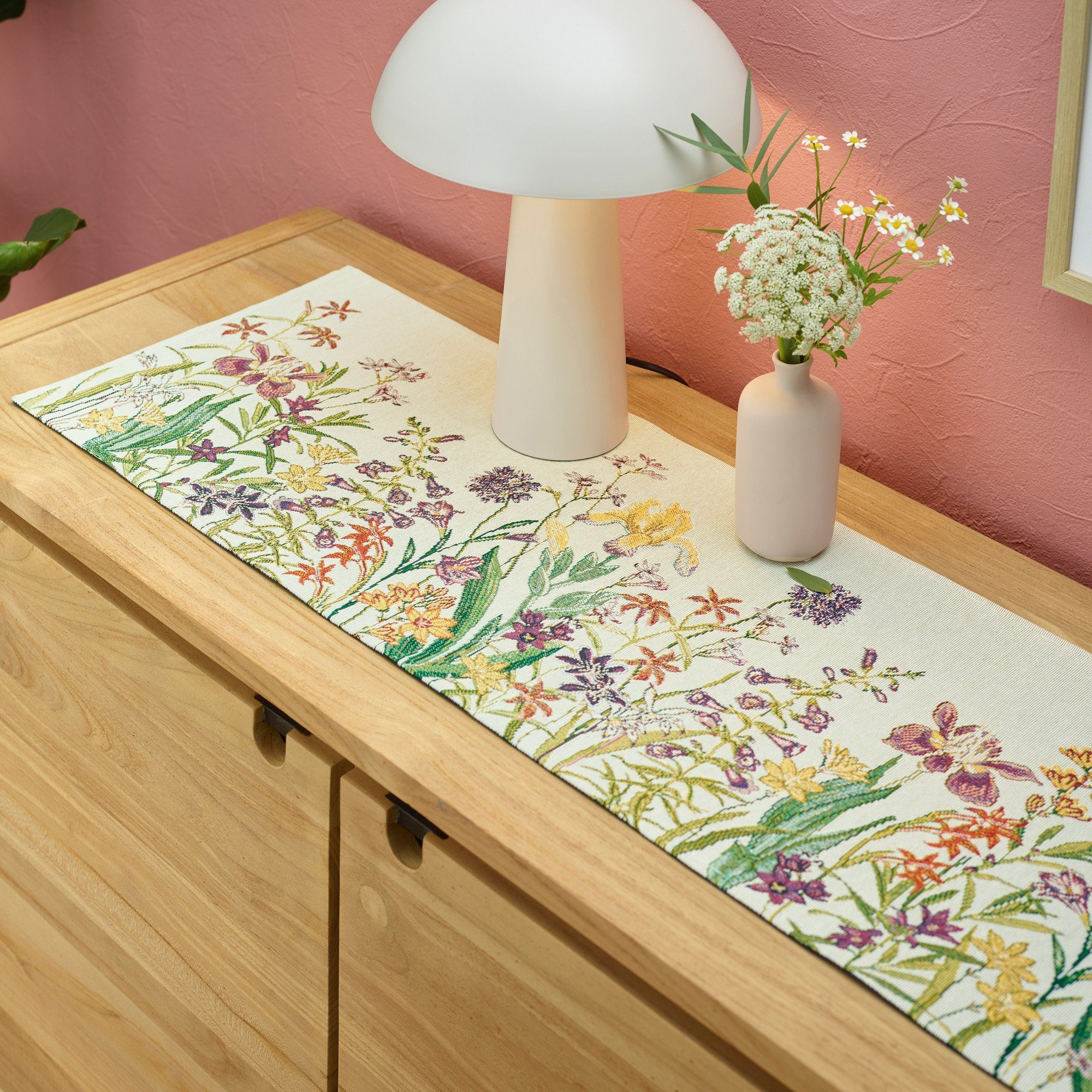 sander table + home Tischdecke Tischläufer "Flowery", Gobelin Blumen günstig online kaufen