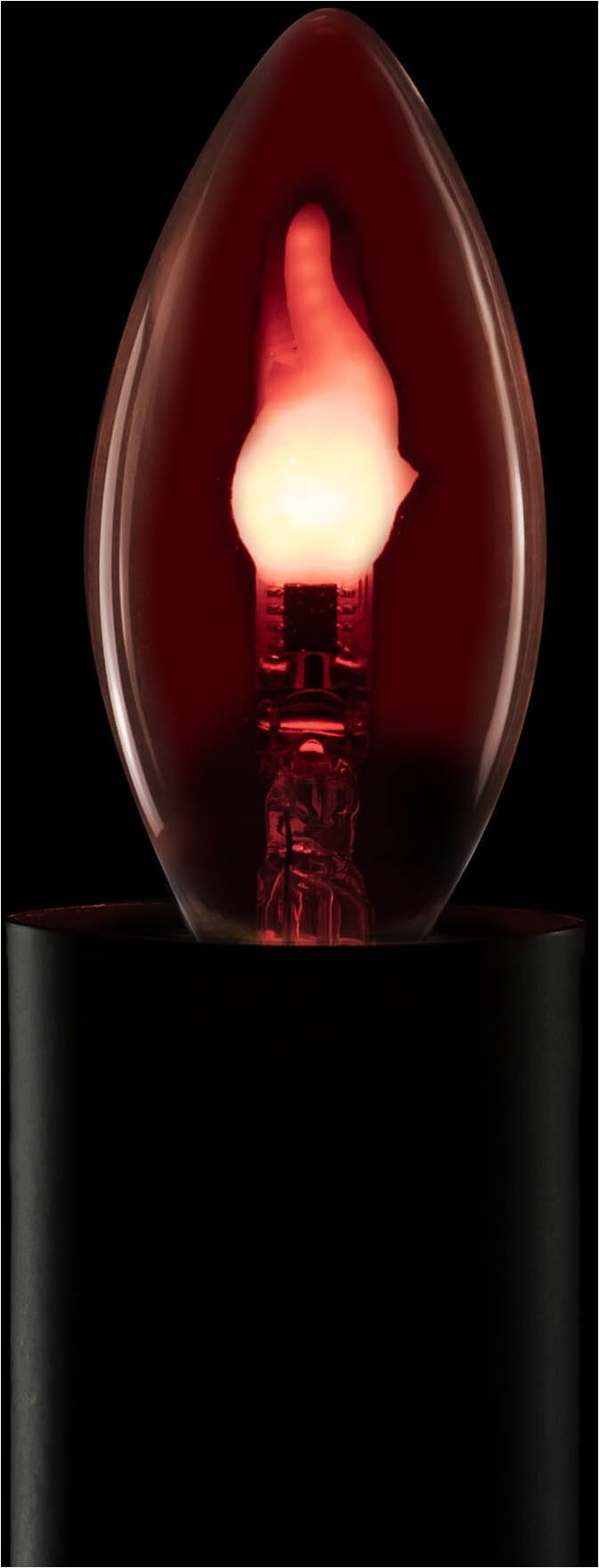 SEGULA LED-Filament LED Kerze rot, E27, E27, 1 St., Extra-Warmweiß