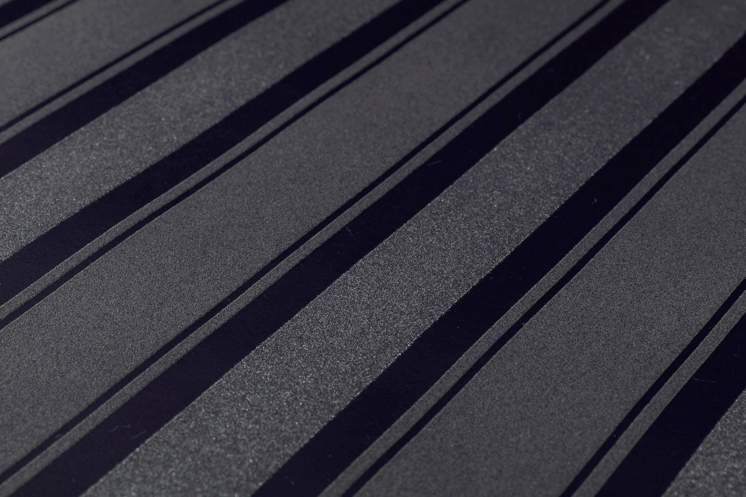 schwarz/silberfarben metallic, Vliestapete gestreift, Tapete walls Neue 2.0 glänzend, Streifen (1 Bude Glitzereffekt, Glitzerstreifen, strukturiert, St), living mit matt,