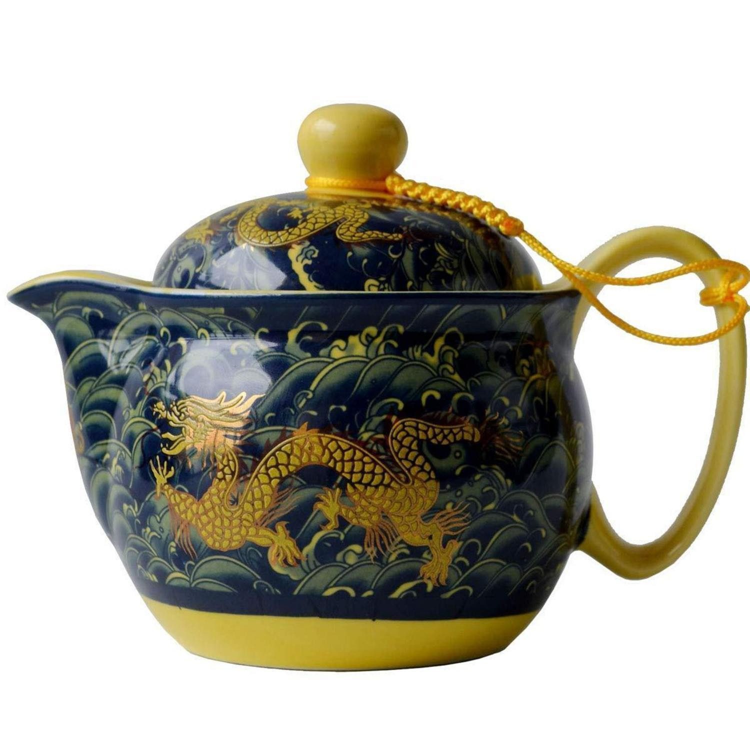 LuxusKollektion Teekanne Teekanne Porzellan Drachenmotiv 340ml