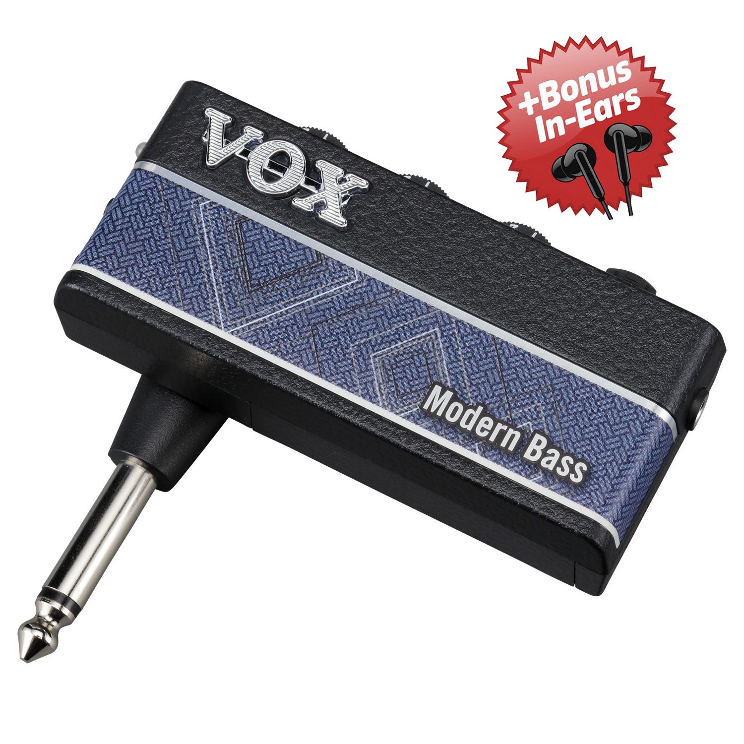 VOX-AMPS Vox Kopfhörer-Verstärker amPlug 3 Modern Bass + Bonus In-Ear Kopfhörer Verstärker (Anzahl Kanäle: 2, Bass)