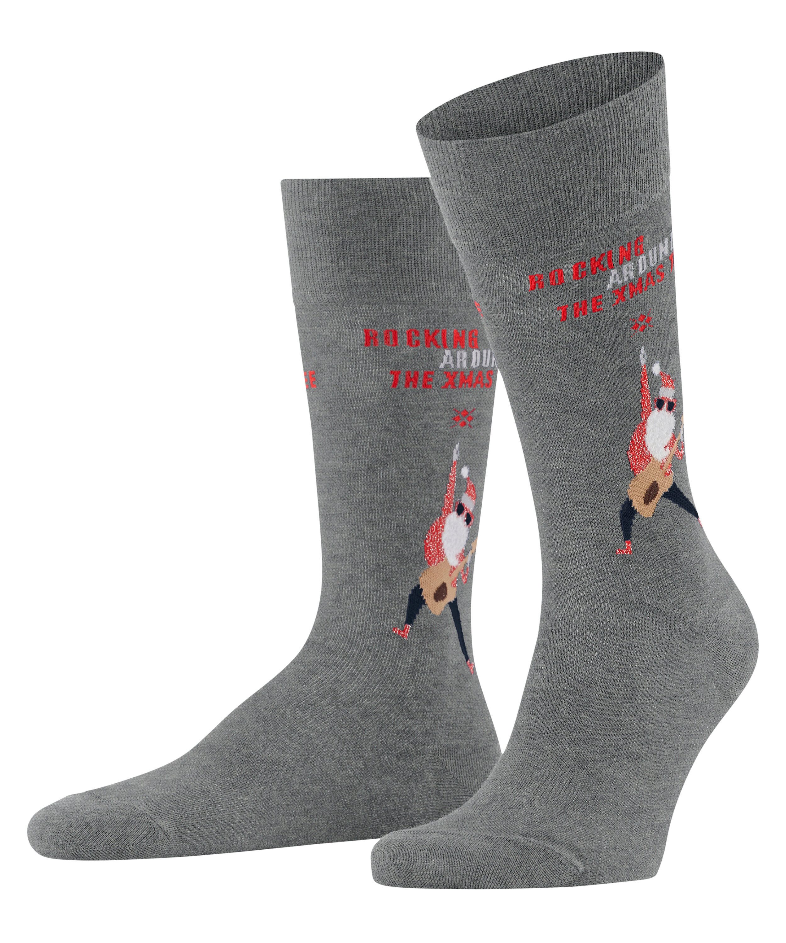 Burlington Socken Rocking X-Mas Socken mit flauschigen Elementen (1-Paar) mit flauschigen Elementen