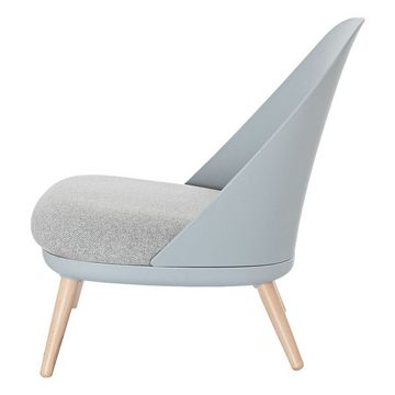 PAPERFLOW Sessel Cocoon, abgerundete Form, Holzfüße