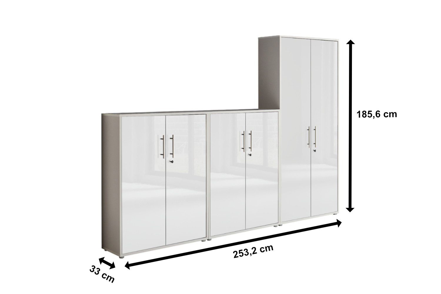 moebel-dich-auf Aktenschrank OFFICE EDITION (Set 53, günstig online kaufen