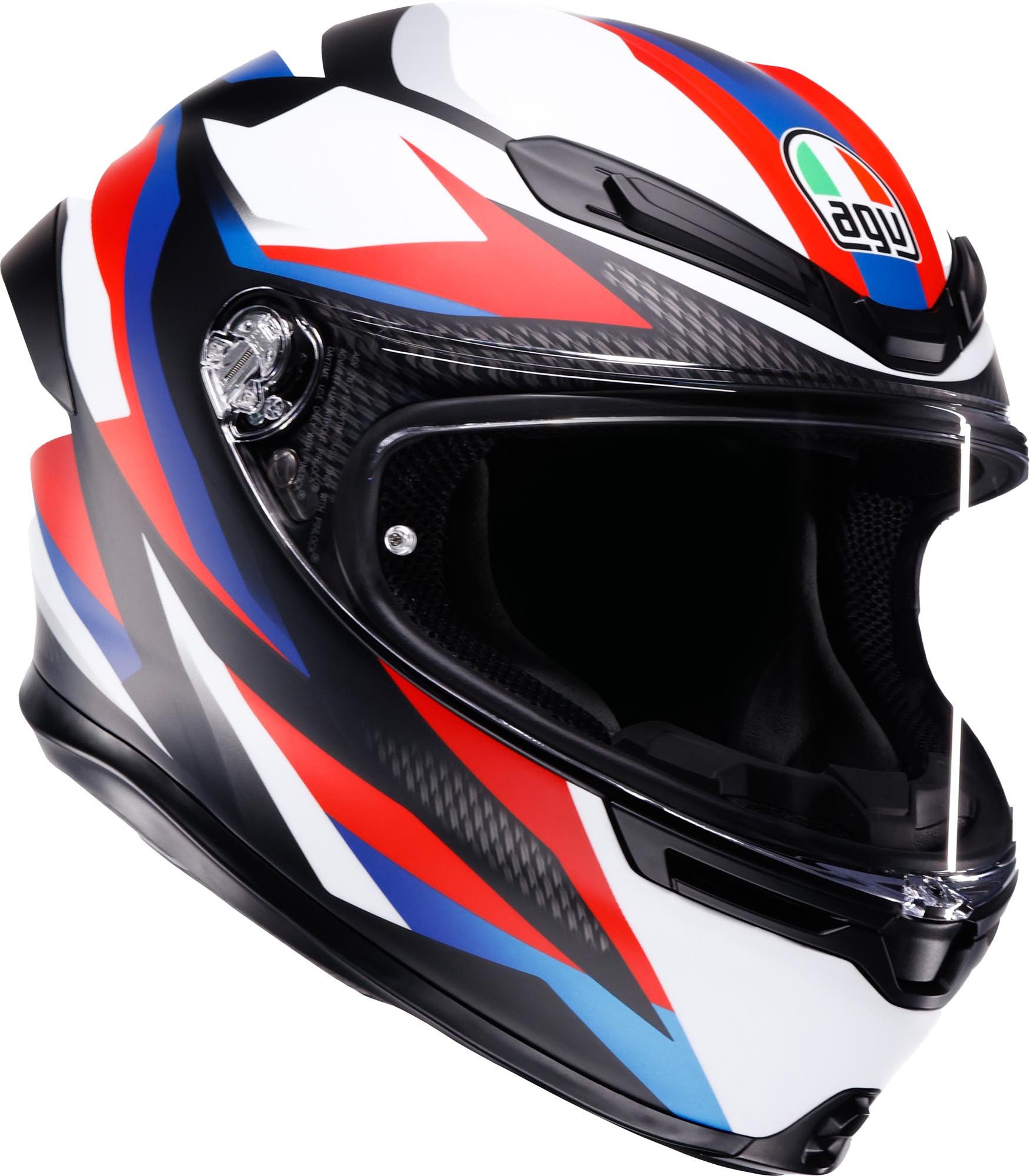 AGV Motorradhelm K6 S Timewarp Helm, geeignet für Brillenträger,Pinlockscheibe enthalten