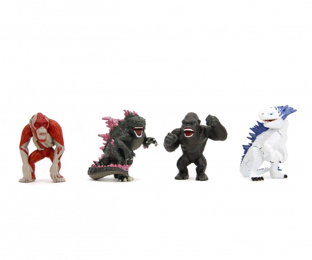JADA Modellauto Jada Godzilla 4-Pack Figuren 2.5", Welle 1 Modellauto