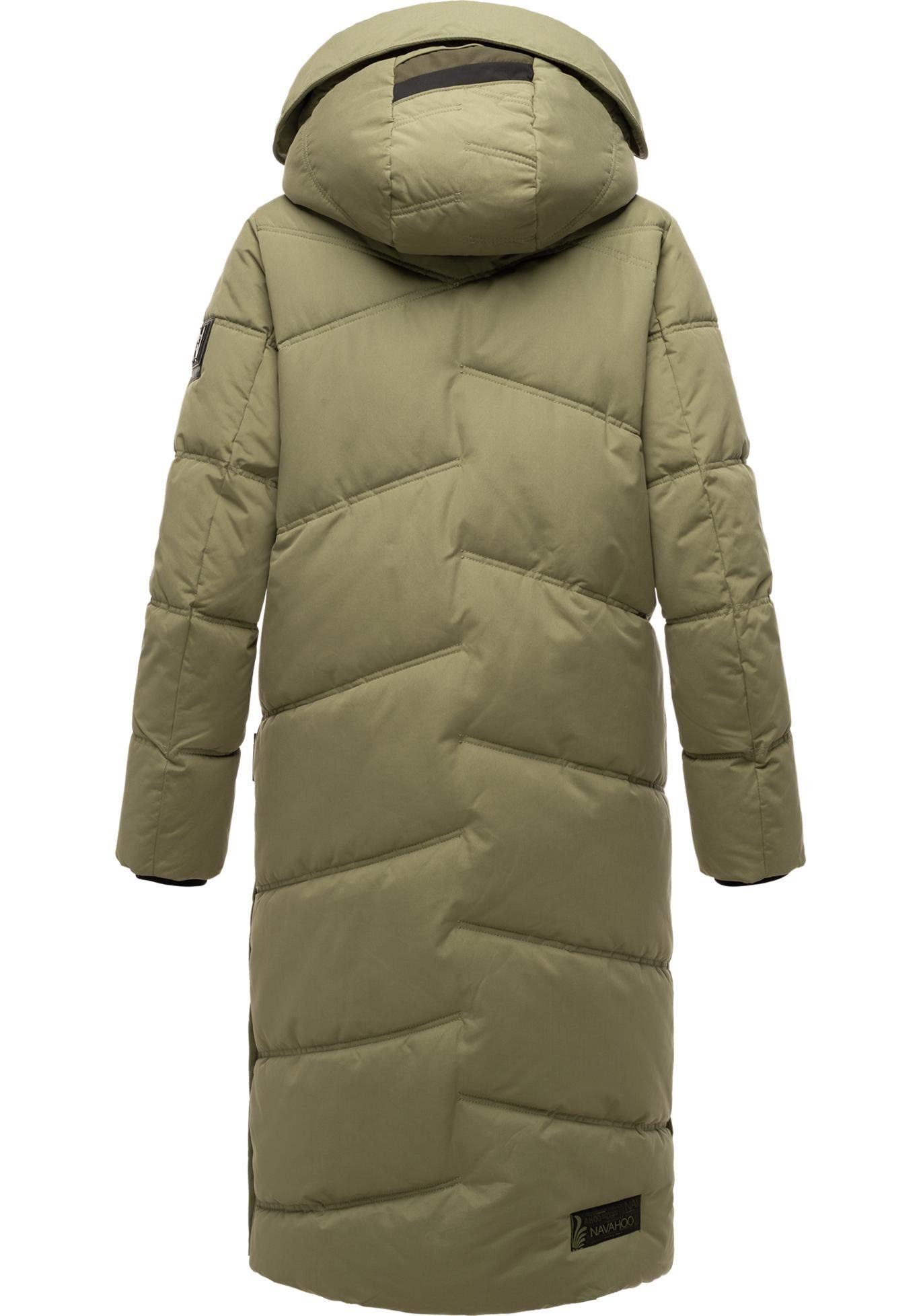 Navahoo Steppmantel Kuschelmausi Moderner Damen Wintermantel mit großer Kapuze