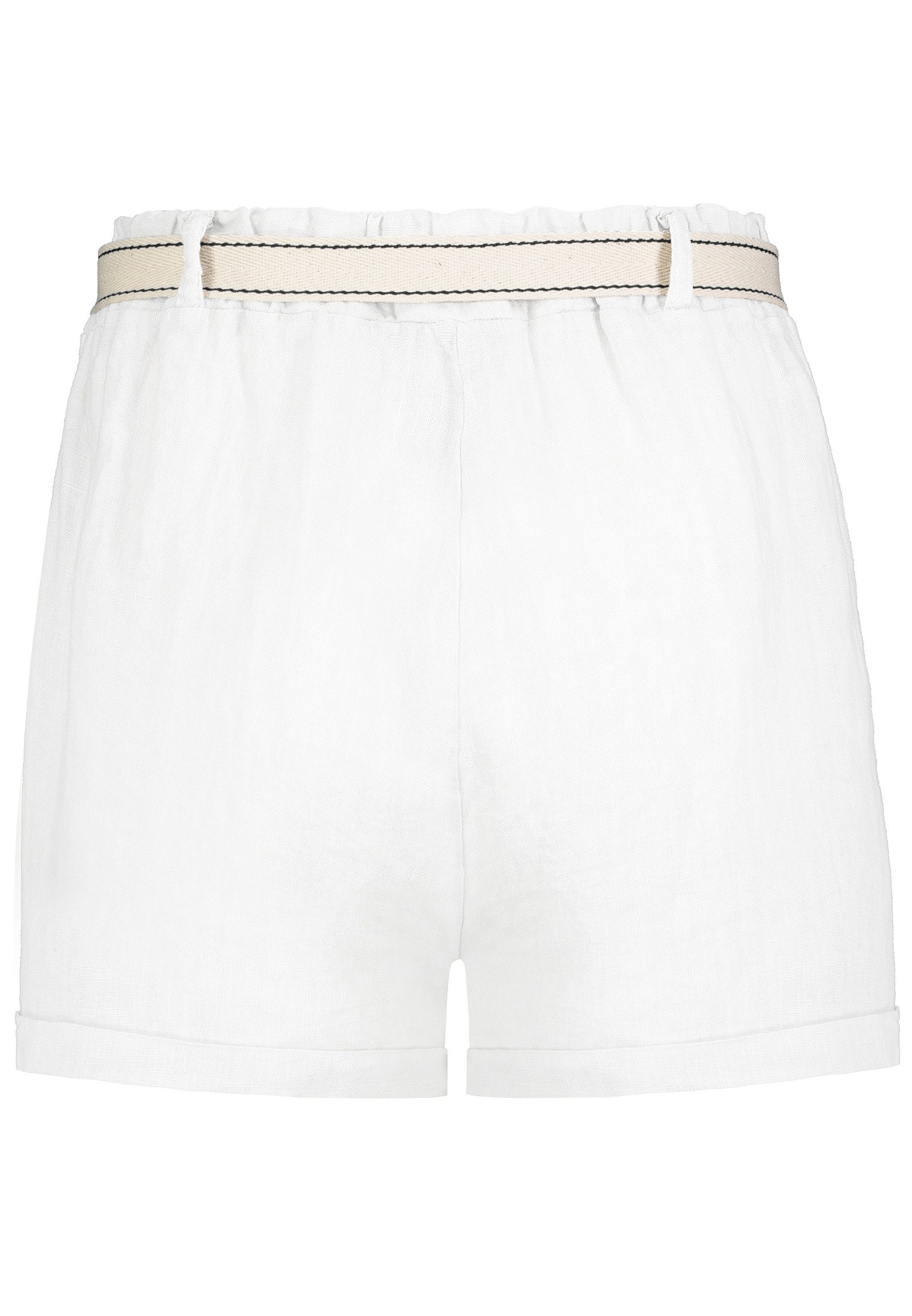Eight2Nine Shorts Damen Leinen-Viskose Shorts mit Stoffband Kurze Leinenhose mit Bindegürtel