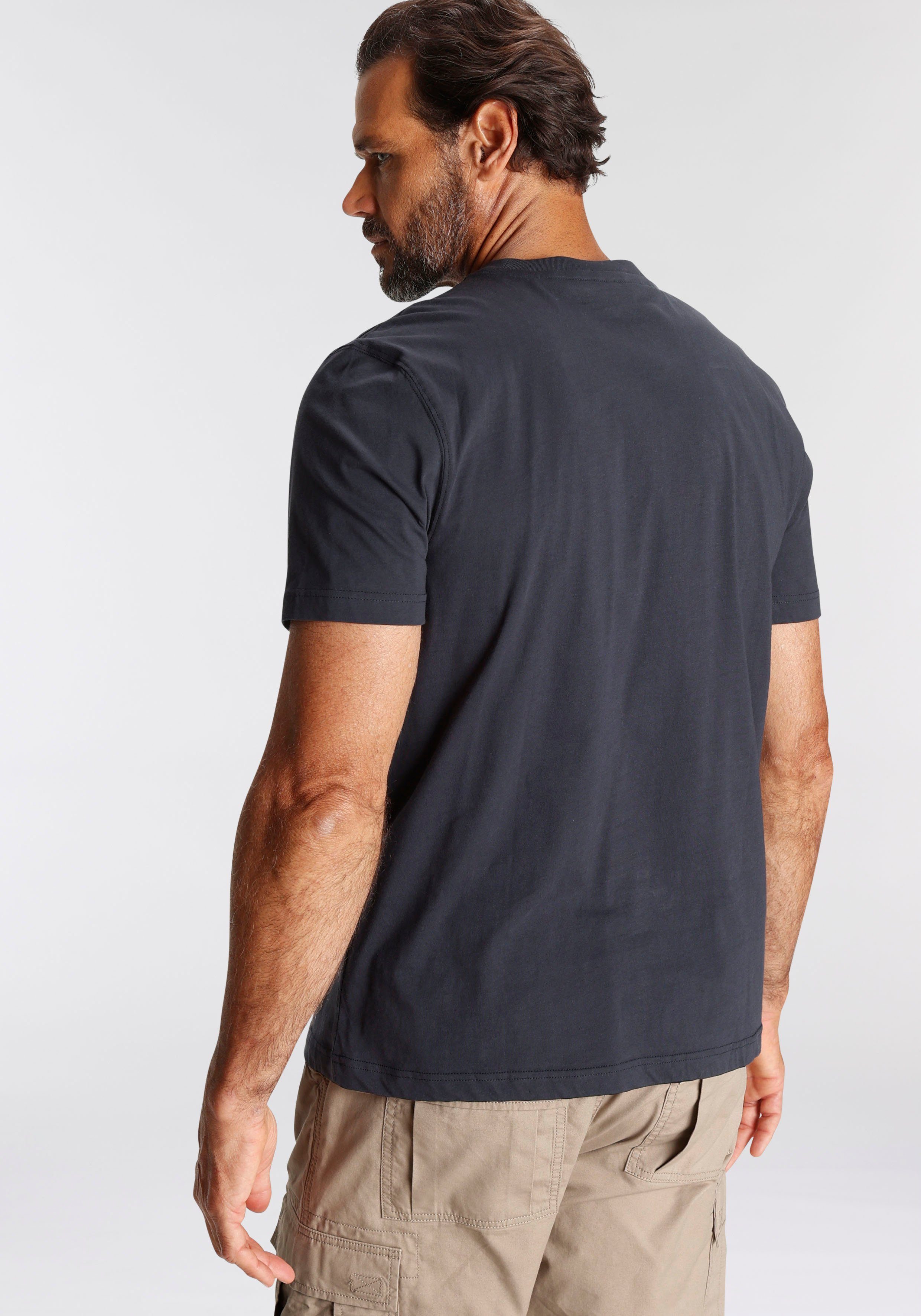 Man's World T-Shirt Kurzarm, Regular Fit, mit Print, Rundhalsausschnitt