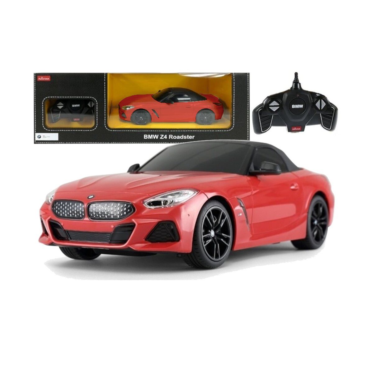 Wisam RC-Auto Ferngesteuertes Auto R/C BMW Z4 Roadster Rastar 1:18 Rot