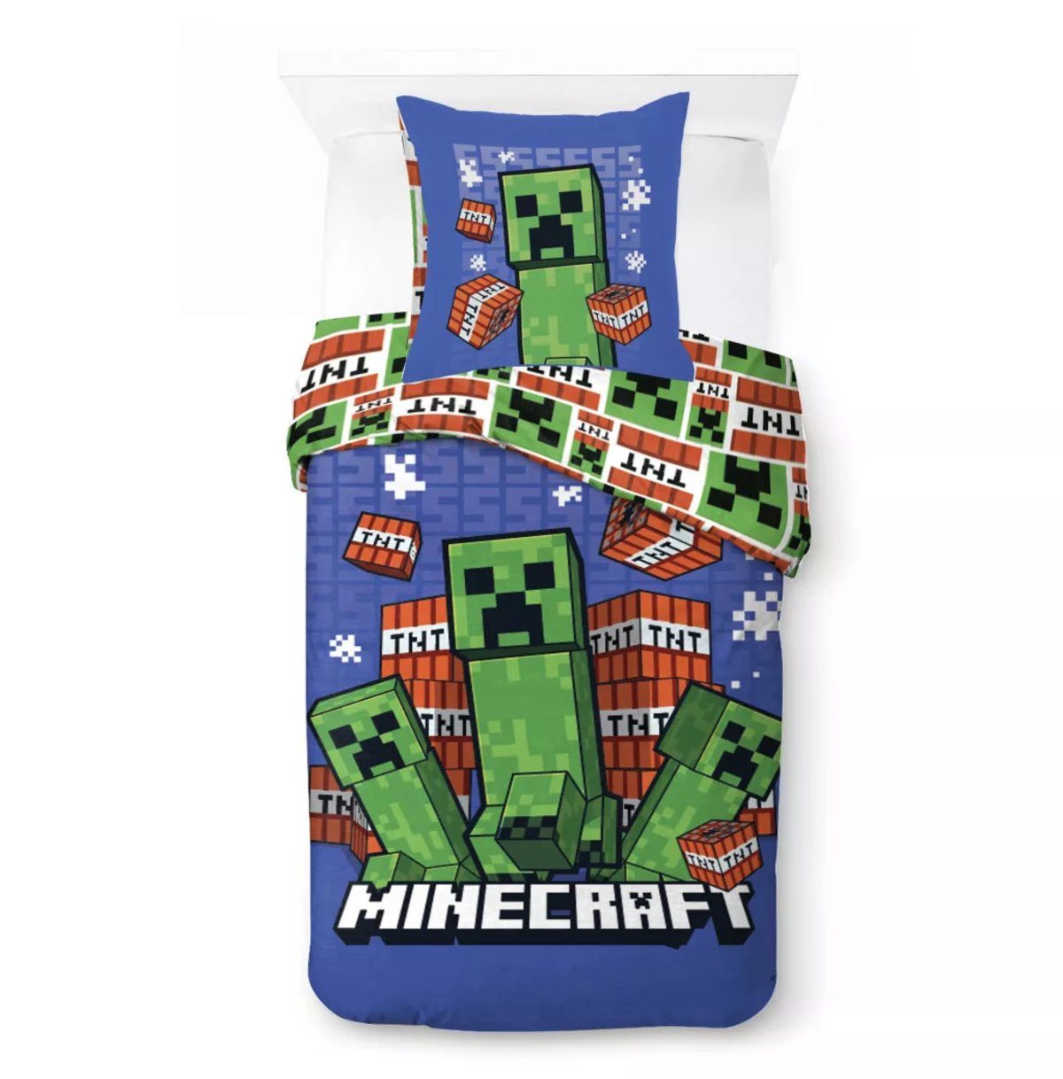 Minecraft Kinderbettwäsche Minecraft Survive the Spiral Bettwäsche 140×200cm, 70×90 cm