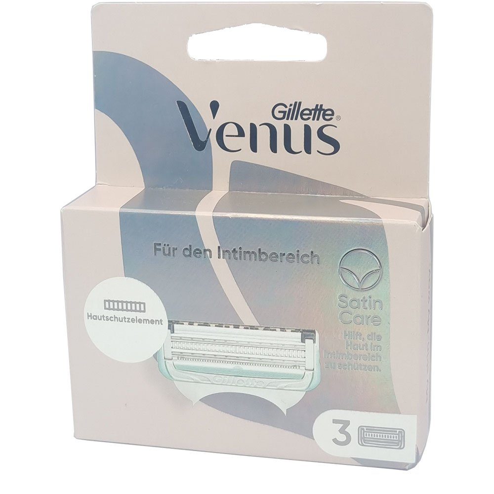 Heißer Verkauf Gillette Venus Rasierklingen SatinCare, 3-tlg., Für 3er den Intimbereich Pack 
