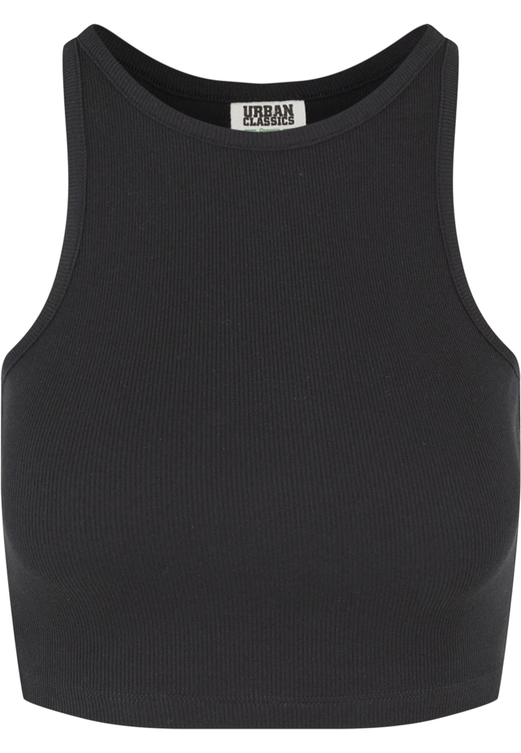 URBAN CLASSICS Muskelshirt Urban Classics Damen Ladies Organic Cropped Rib Top (1-tlg)