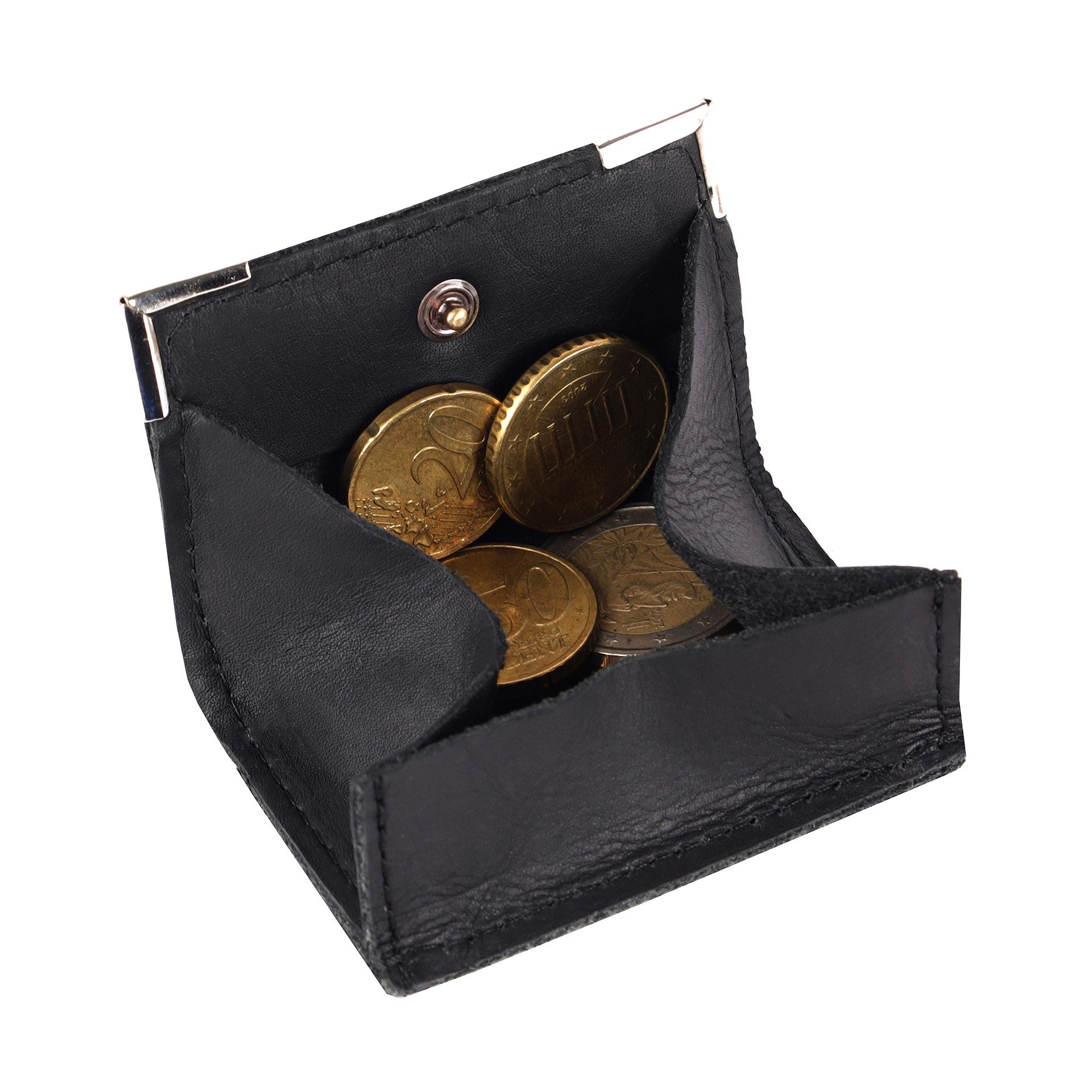 Benthill Mini Geldbörse Leder Münzbörse Slim Wallet Schlanke Minibörse Münz günstig online kaufen