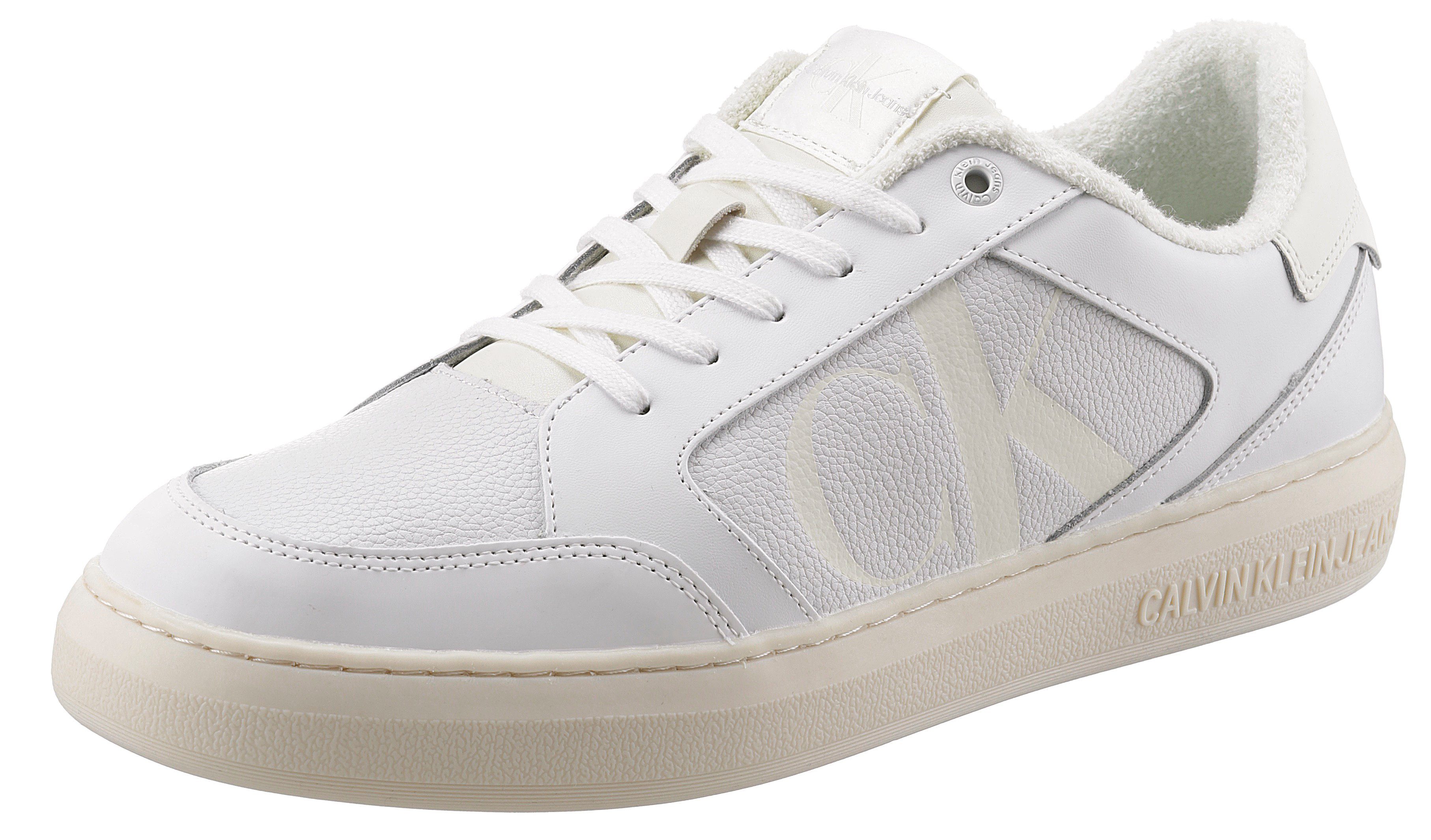 Calvin Klein Jeans Sneaker mit CK-Logo seitlich, Freizeitschuh, Halbschuh, Schnürschuh