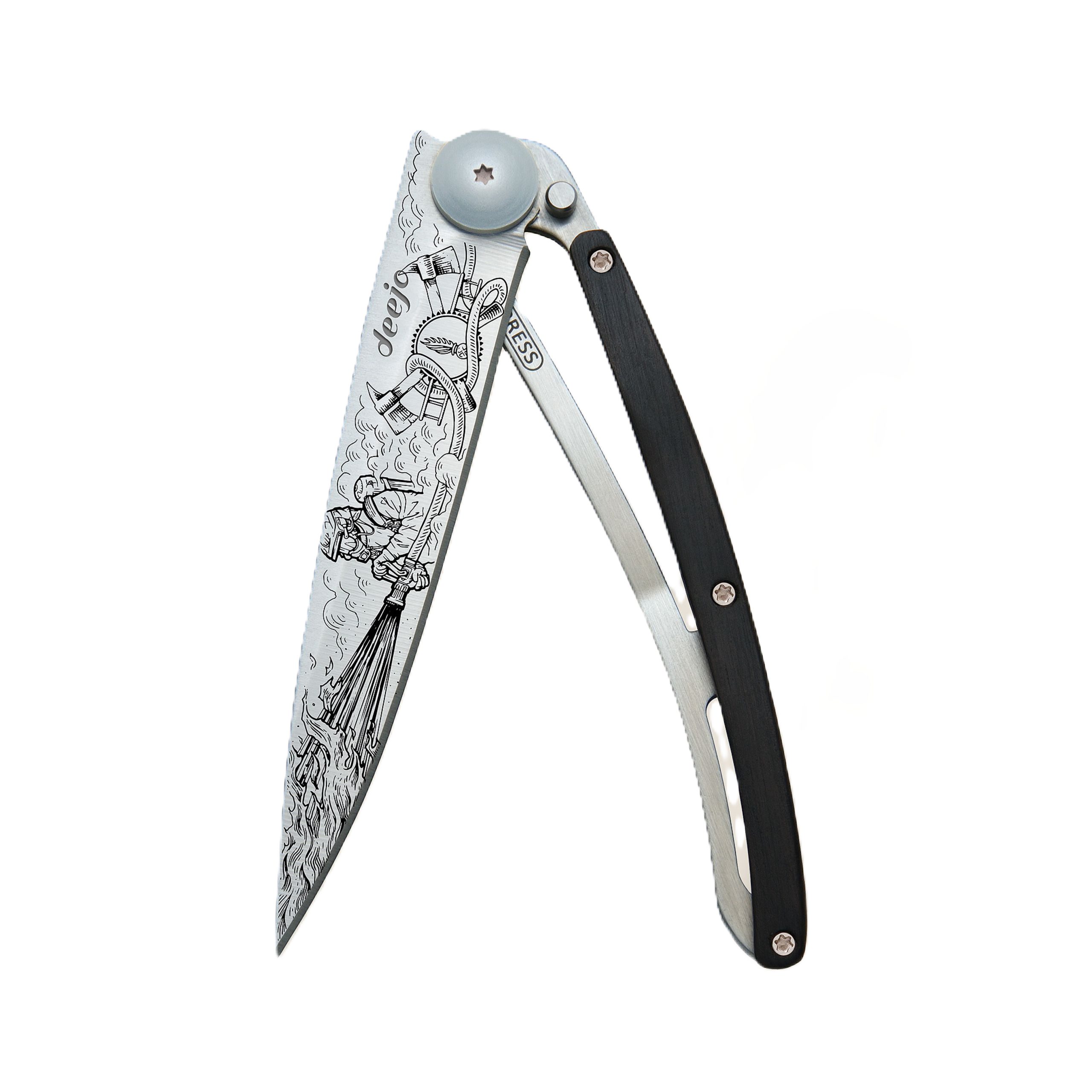 Deejo Taschenmesser ? ultraleichtes Klappmesser 37g ? Edelstahl ? Messer