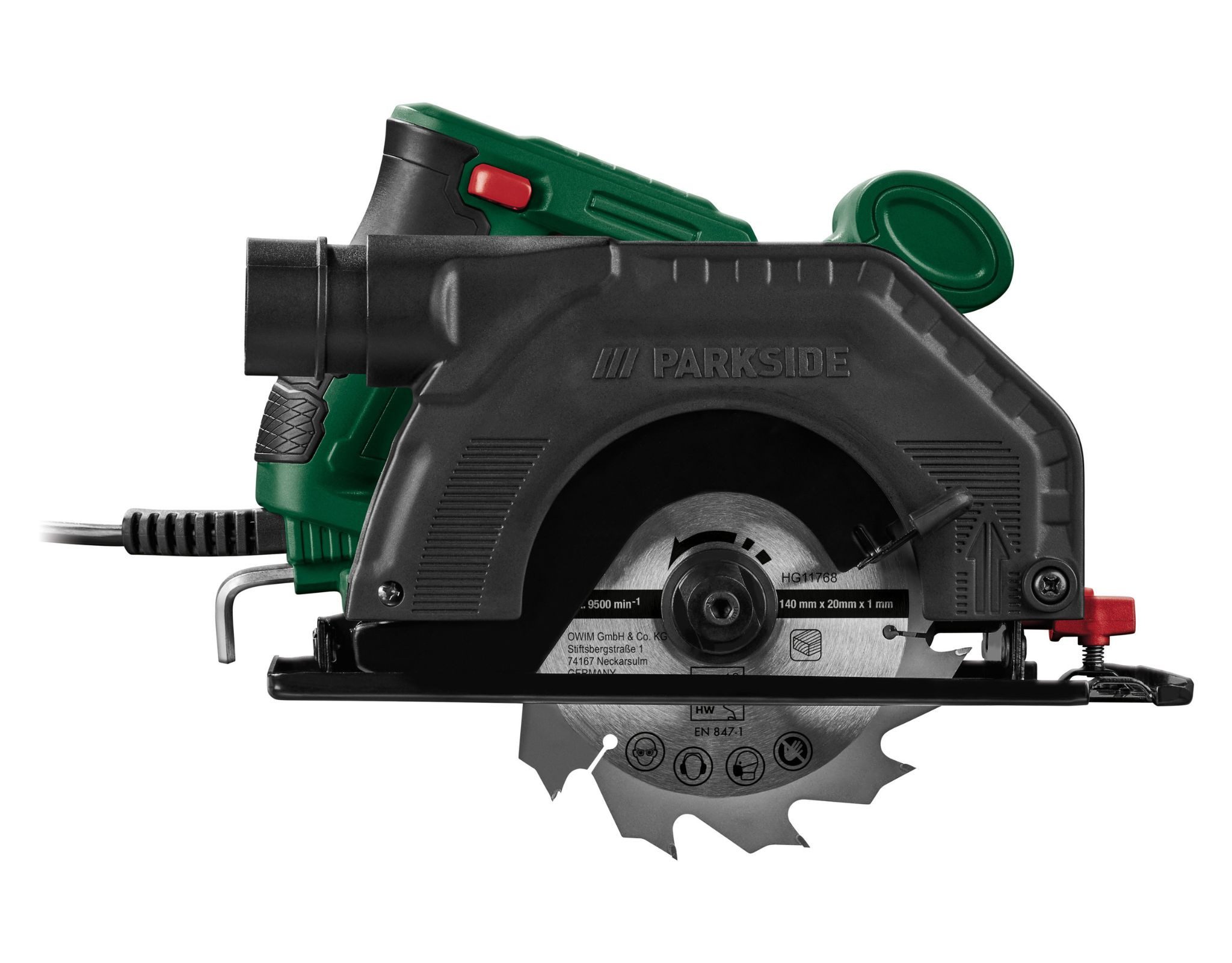 Parkside Handkreissäge Parkside Elektro Handkreissäge Parallelanschlag 750W PHKS 750 A1