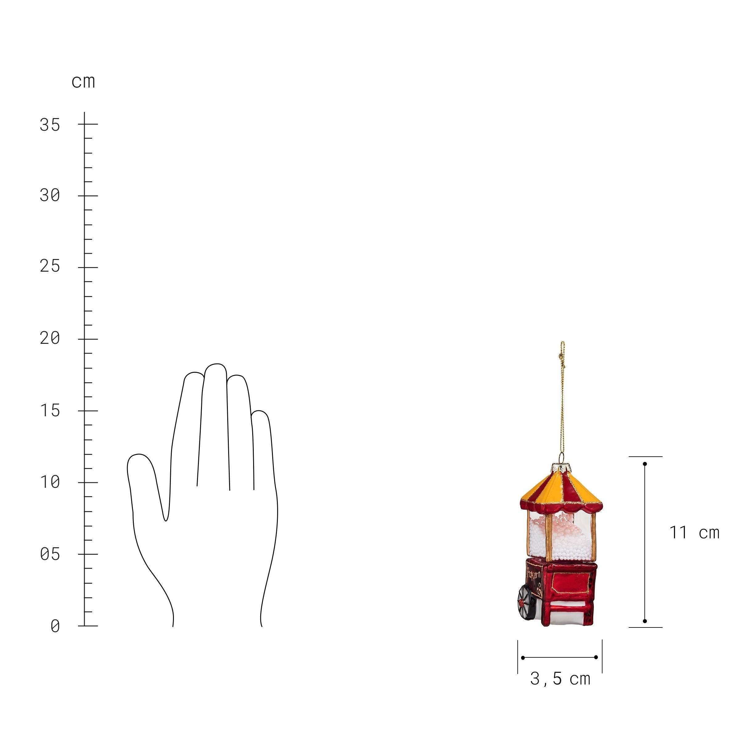 BUTLERS Weihnachtsbaumkugel HANG 11cm Höhe Popcornmaschine Anhänger ON