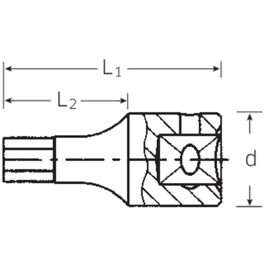 1/4″ Steckschlüssel SW 4 Stahlwille Steckschlüssel-Bit-Einsatz mm