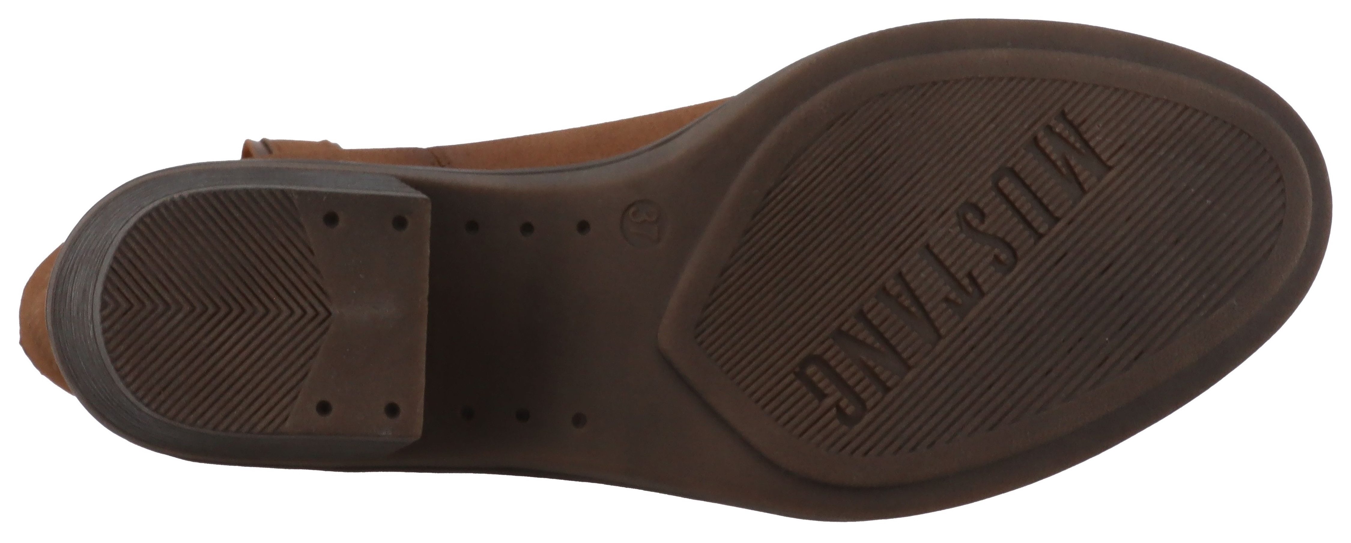 Mustang Shoes Bernadette Winterstiefelette Cowboystiefel, Winterboots mit Reißverschluss