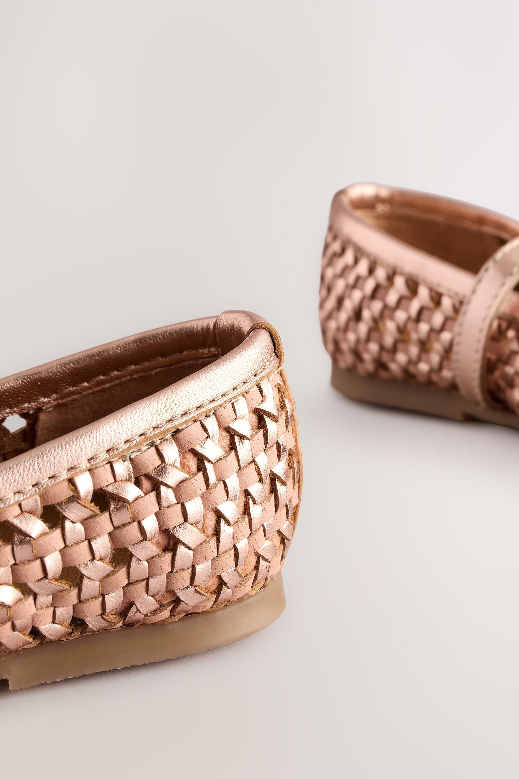 Next Geflochtene Mary-Jane-Schuhe aus Leder Mary-Jane-Schuhe (1-tlg)