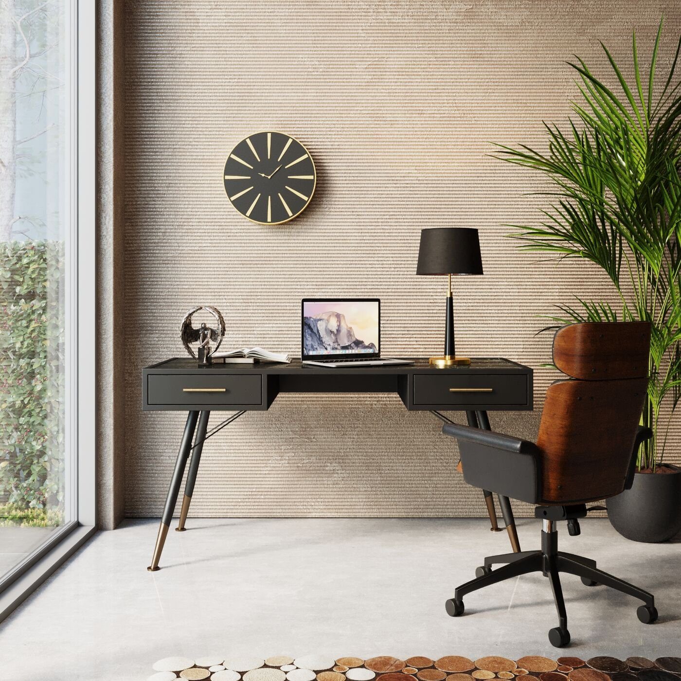 Kare Design Schreibtisch La Gomera, 140x60 cm