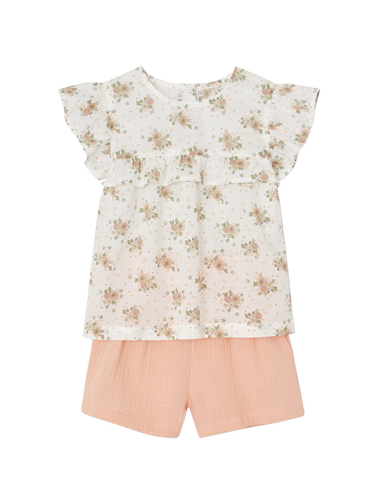 vertbaudet Kleid & Hose Festliches Mädchen-Set: Bluse & Shorts