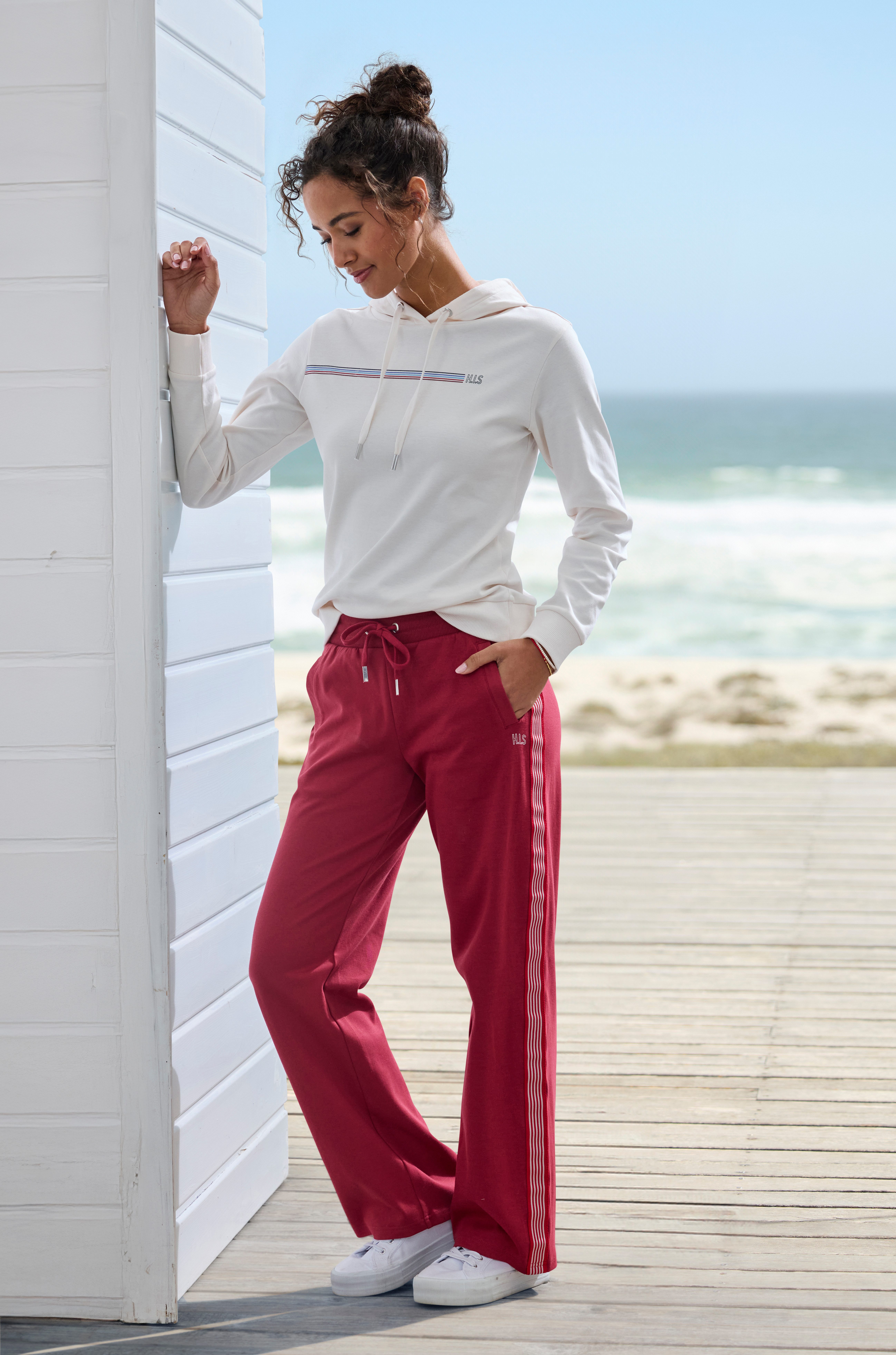 H.I.S Hoodie mit Streifenprint, Loungewear günstig online kaufen