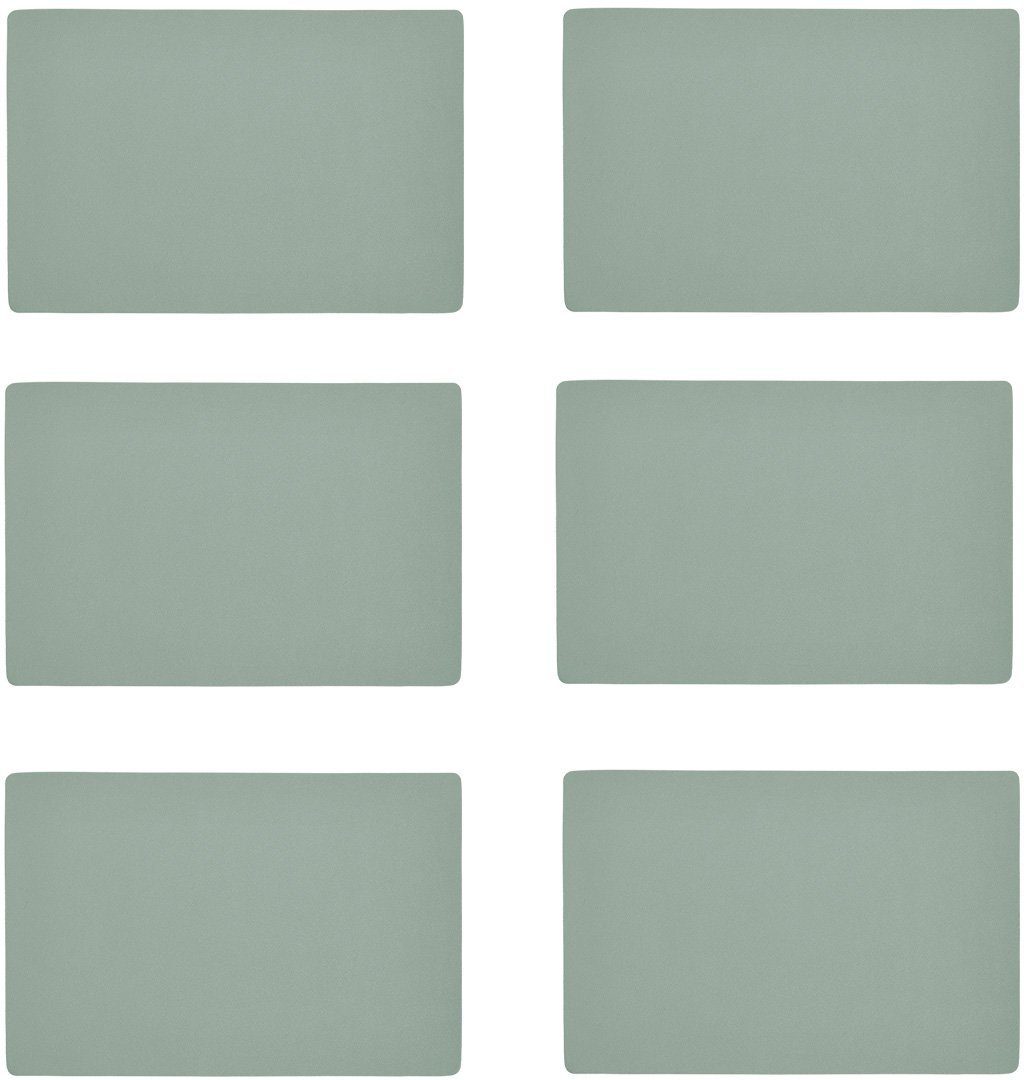 Zeller Present Platzset, (Set, 6-St), Kunstleder, metallic, 30x45 cm günstig online kaufen
