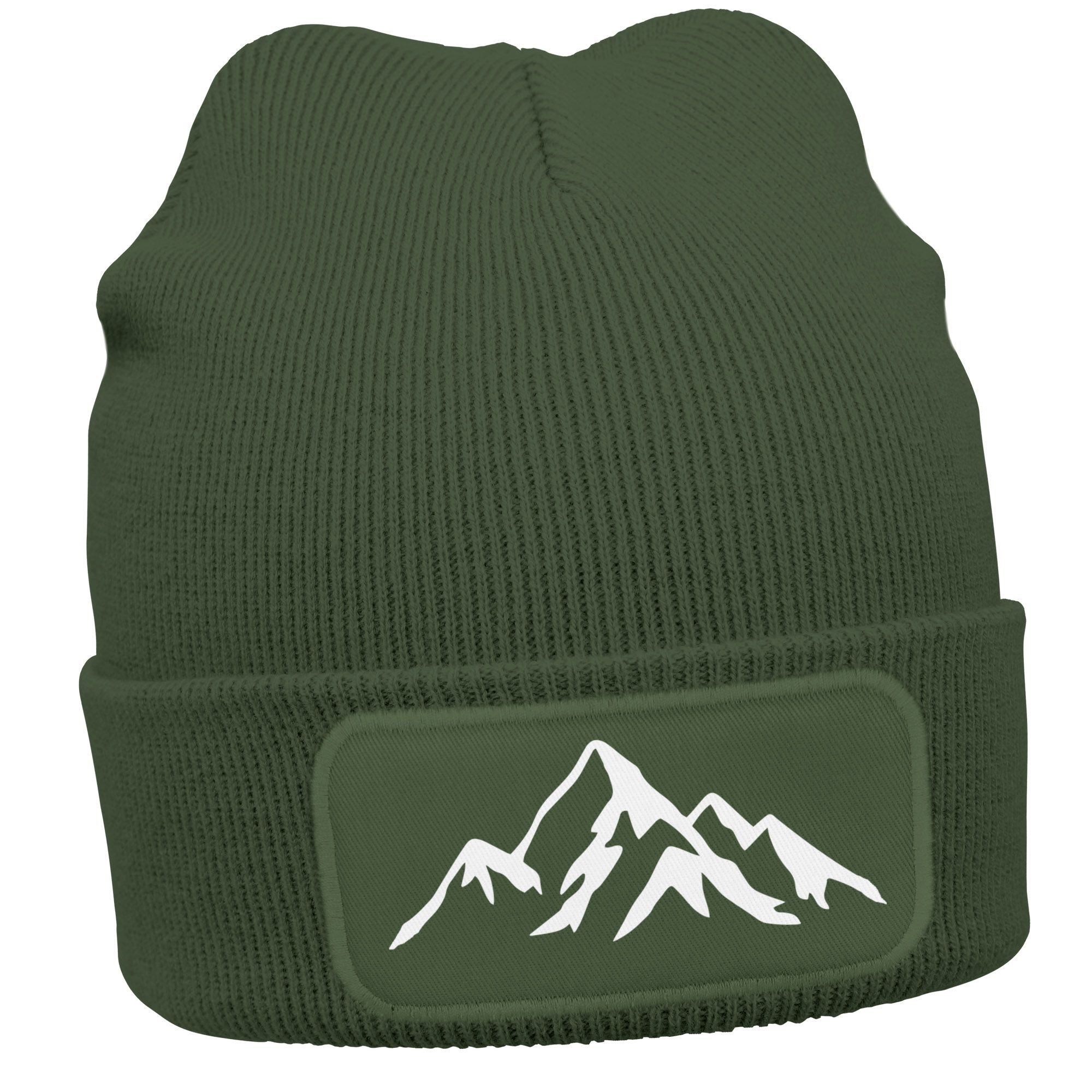 Neverless Strickmütze Damen Beanie mit Patch günstig online kaufen