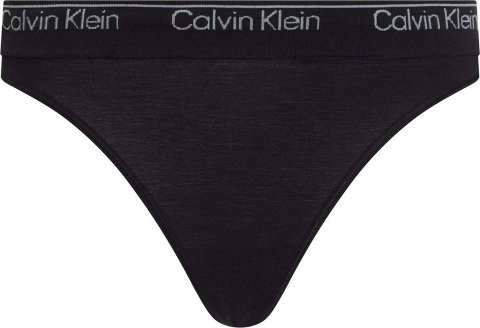 Calvin Klein Underwear T-String THONG mit CK-Logo am Bund, Elastischer Bund mit  CK-Logo