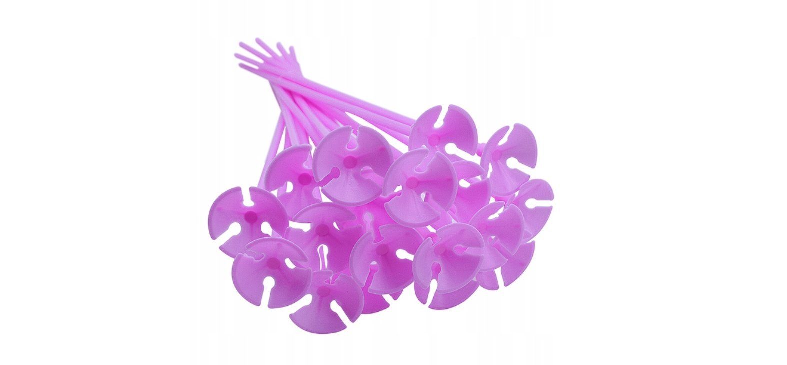 Festivalartikel Aufblasbares Partyzubehör Set mit 10 Aufblasartikelstäben mit Körben, Verschiedene Farben, 40 cm