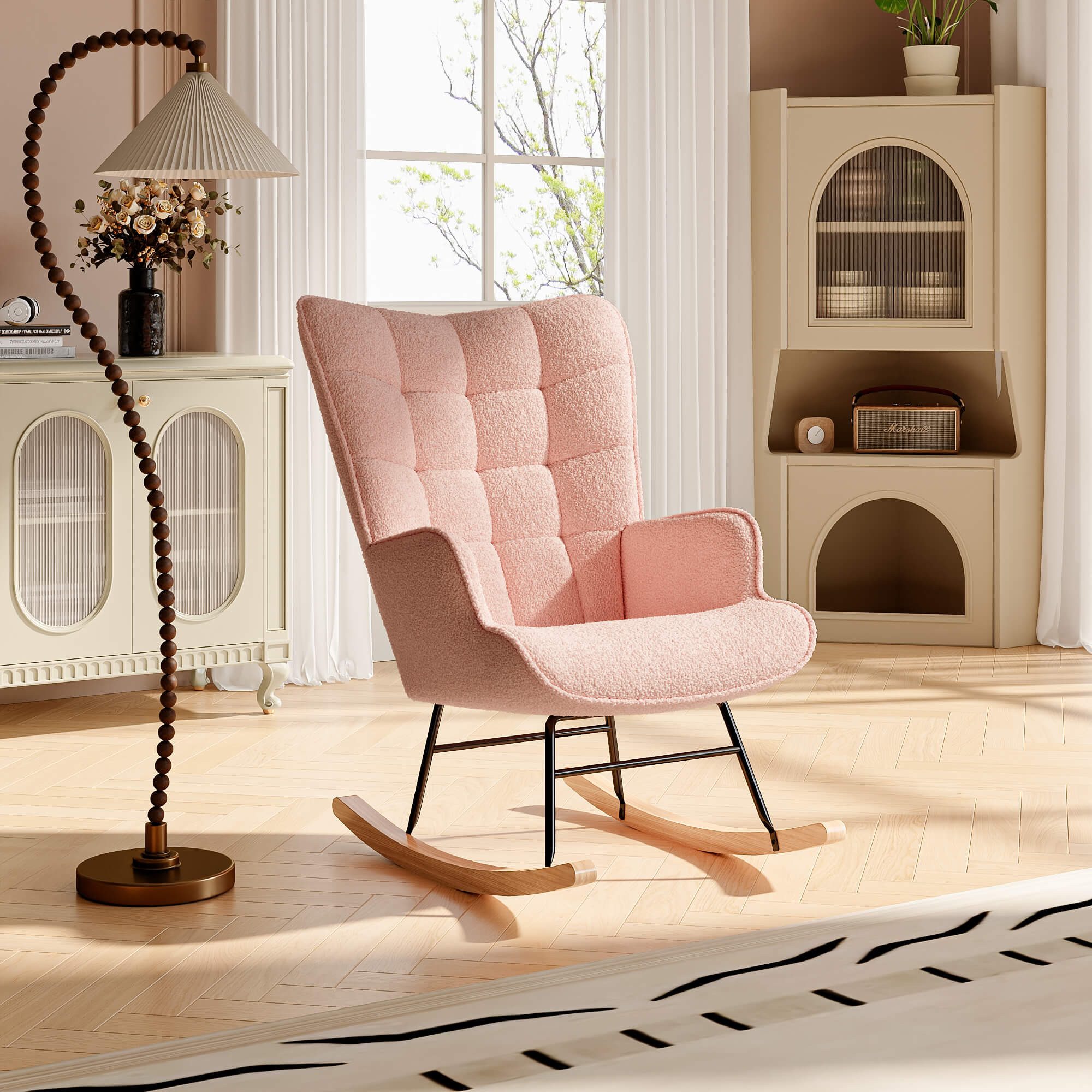Furnishings Home Schaukelstuhl Polsterstuhl Sessel Stillsessel günstig online kaufen