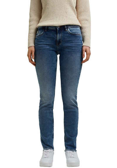 edc by Esprit Skinny-fit-Jeans mit coolen Washed Out- und Used-Effekten