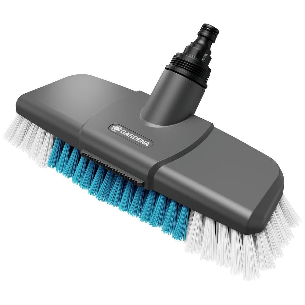 GARDENA Reinigungsbürste Cleansystem Stielbürste hard, Reinigungsbürste für größere 18816-20