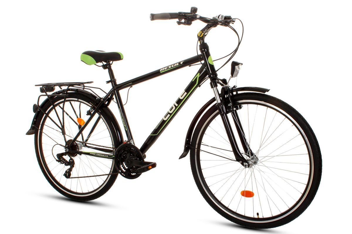 Thumbnail - T&Y Trade Cityrad 28 ZOLL Herren City Trekking Fahrrad Rad Bike Herrenrad Grün Result, 18 Gang Shimano, Kettenschaltung,...