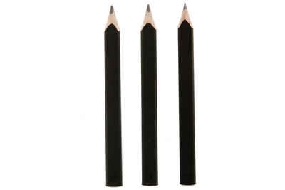 MOLESKINE Bleistift, Set mit drei Schwarzen Bleistiften - 2 Bleistifte (2B Mine) + 1 Bleistift (Hb Mine)